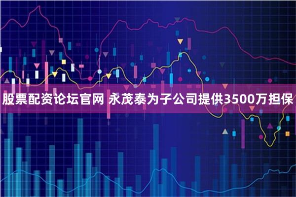 股票配资论坛官网 永茂泰为子公司提供3500万担保